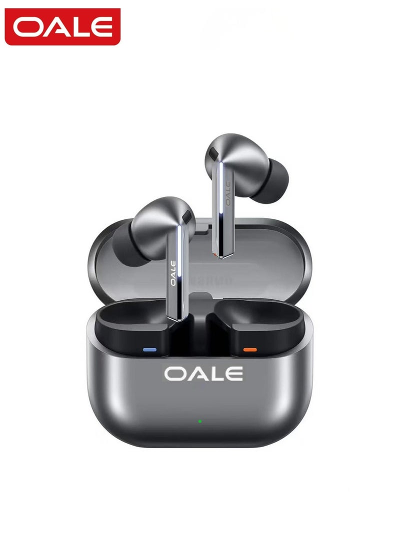 OALE Buds3 Pro True Wireless Earbuds, Bluetooth 5.4, ENC Noise Cancellation, Clear Calls, Siri Support, Touch Control, Up to 30H Playback | Black - Image 1